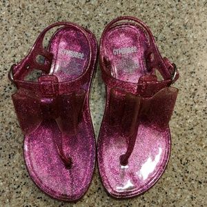 Gymboree Toddle Sparkle Sandles Size 9/10